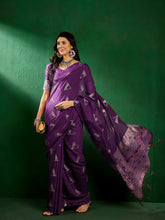 Womens Fashion Ethnic Wine Color Sarees-MLSHWSA1310WNE0ONE